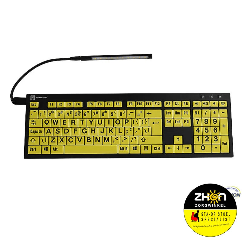 Nero XL toetsenbord geel / zwart        