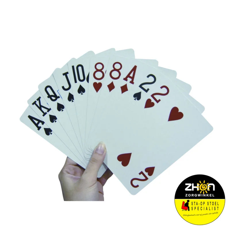 Speelkaarten extra groot