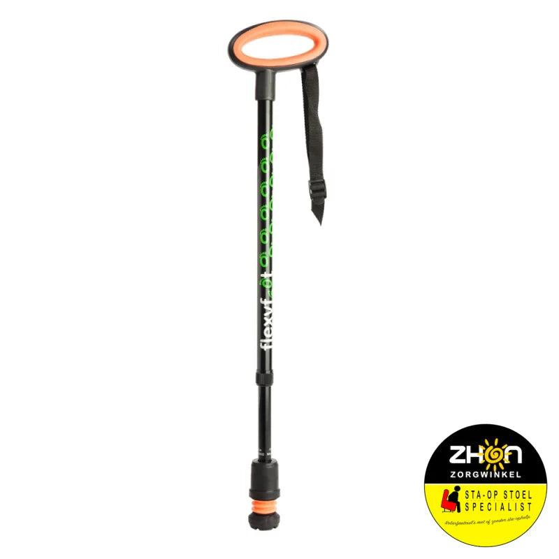 Wandelstok met ovalen handvat