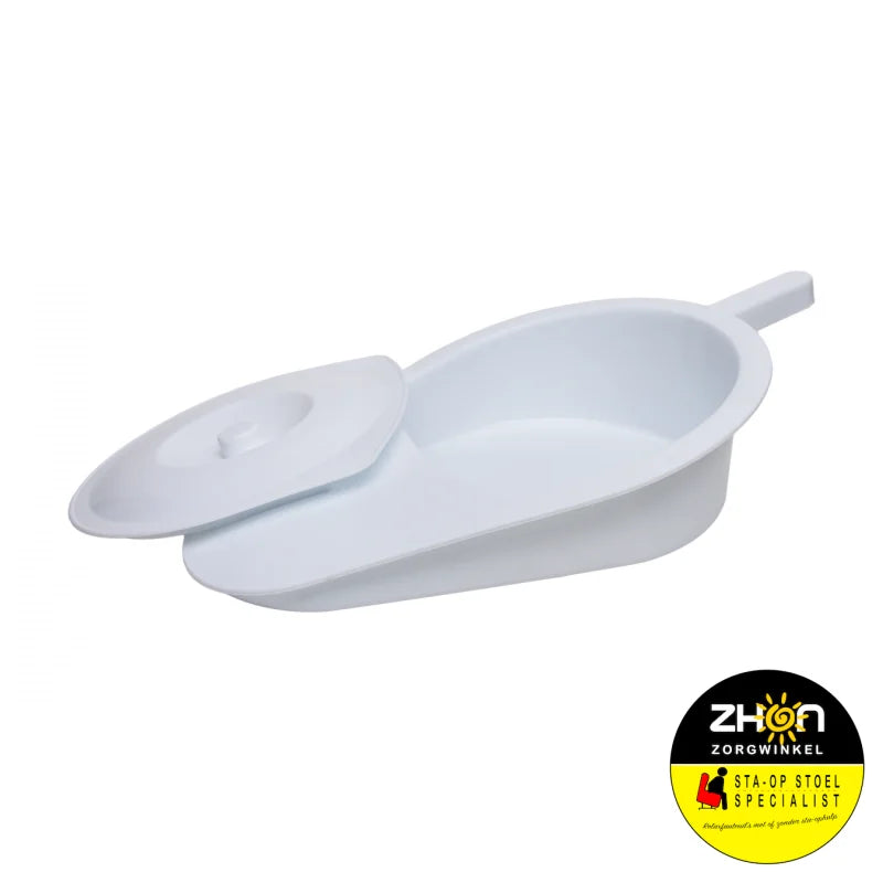 Kunststof bedpan met deksel