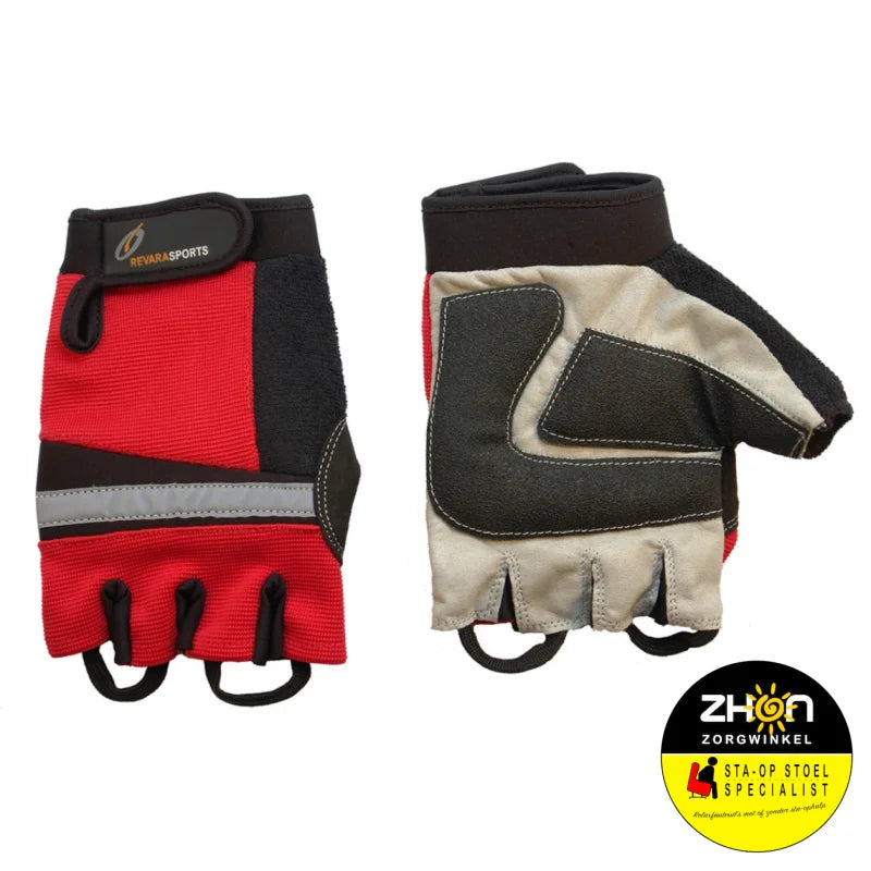 Rolstoelhandschoenen rood