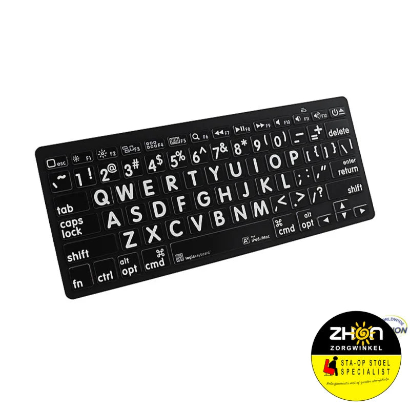Bluetooth Mini-Toetsenb Wit/Zwt