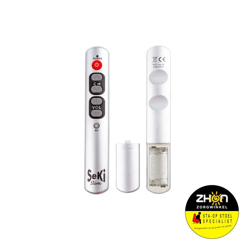 Slim afstandsbediening met 6 toetsen