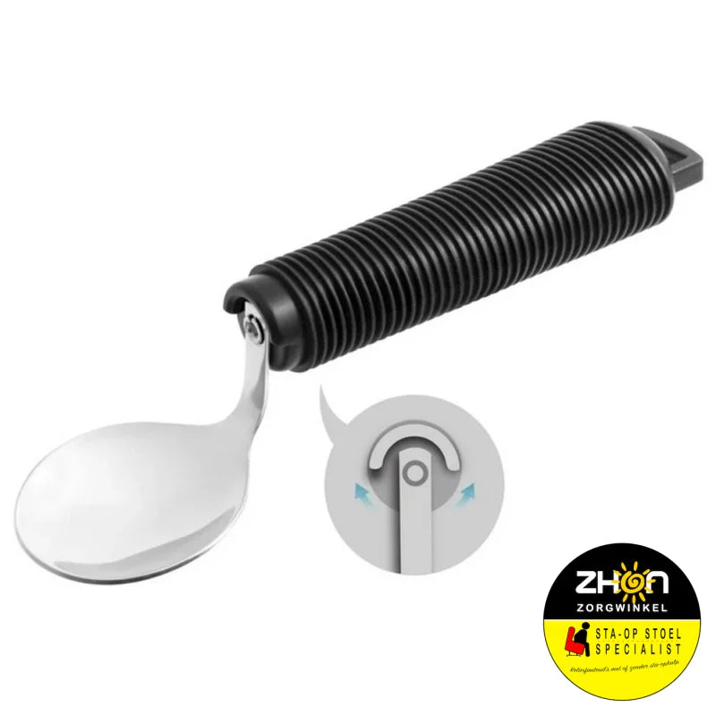 MultiMotion Meebewegende lepel met verdikt handvat - Zwart