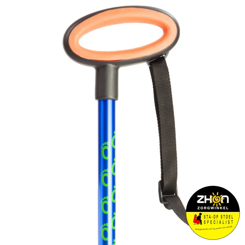 Wandelstok met ovalen handvat
