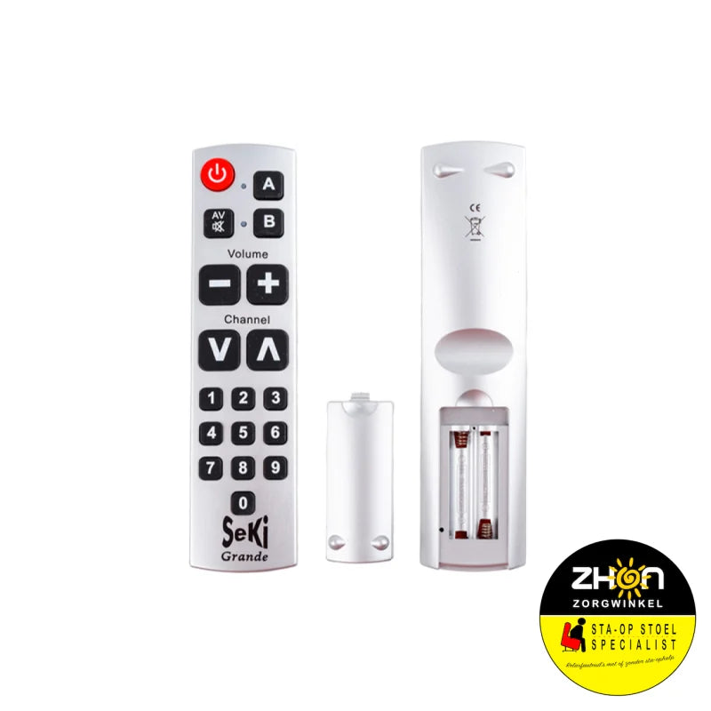 Grande afstandsbediening met cijfertoetsen - 2 apparaten 