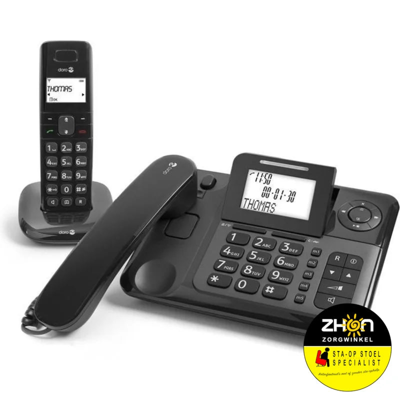 Comfort 4005 draadloze en vaste telefoon met antwoordapparaat               