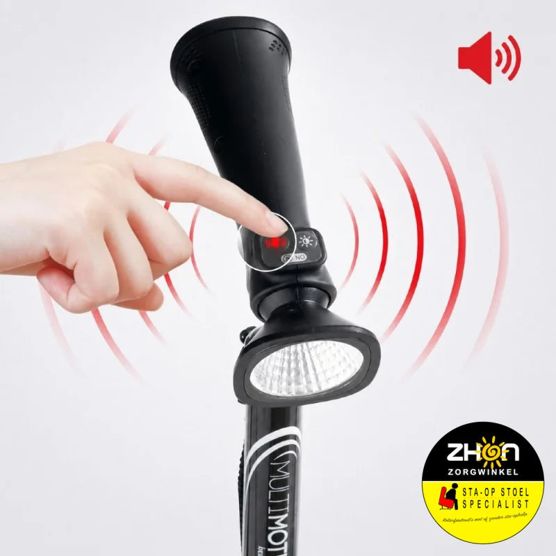 MultiMotion Wandelstok met alarm en LED-lamp