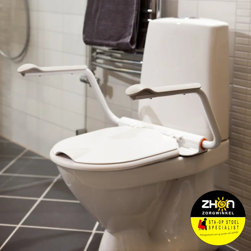 Support toiletbril met armsteunen