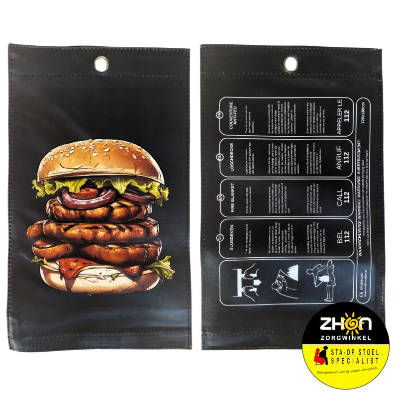 MultiMotion blusdeken - Hamburger print