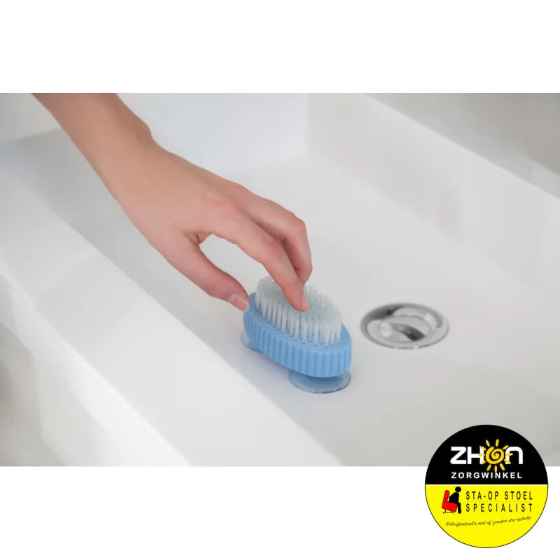 Nagelborstel op zuignappen