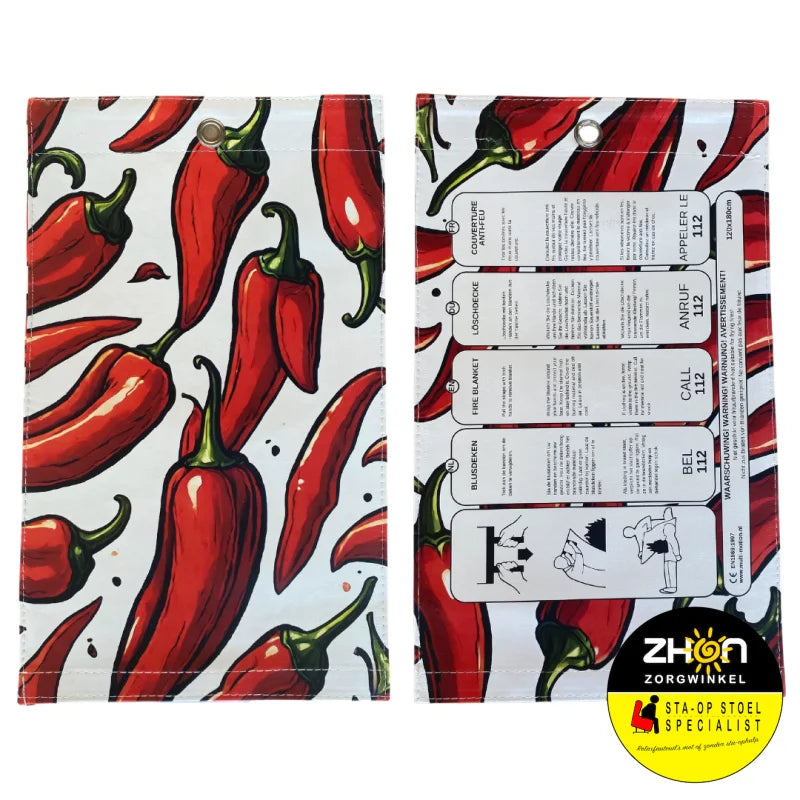 MultiMotion blusdeken - Rode peper print