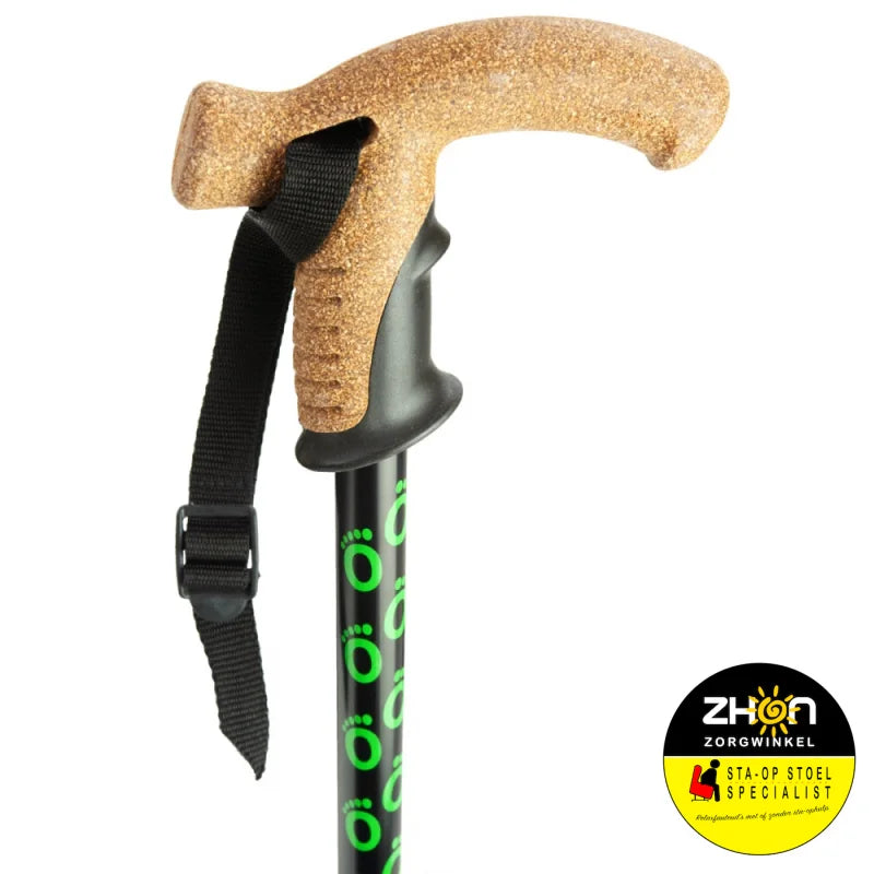 Wandelstok met kurken handvat
