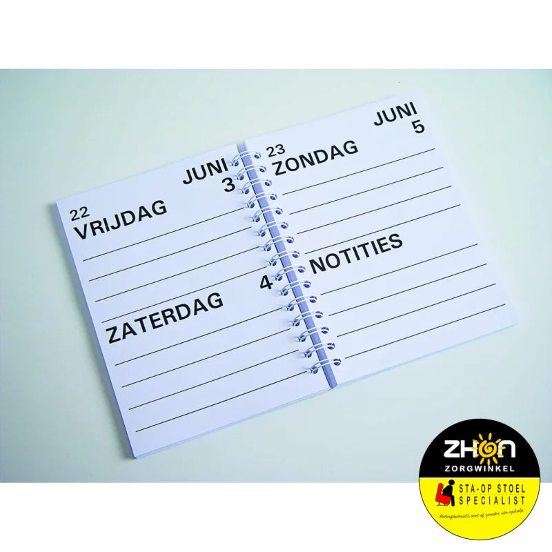 Agenda 2 dagen per week A5 2025