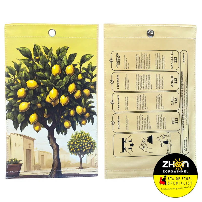 MultiMotion blusdeken - Citroenboom print