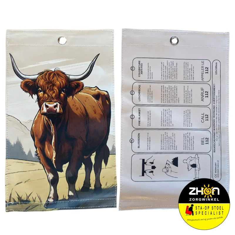 MultiMotion blusdeken - Schotse hooglander print