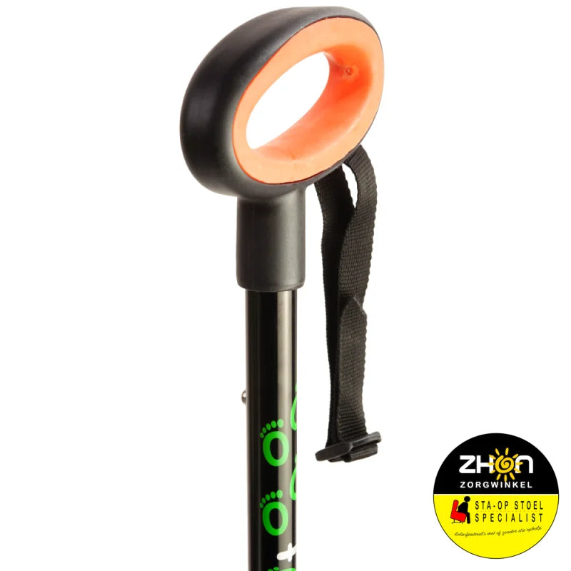 Wandelstok met ovalen handvat