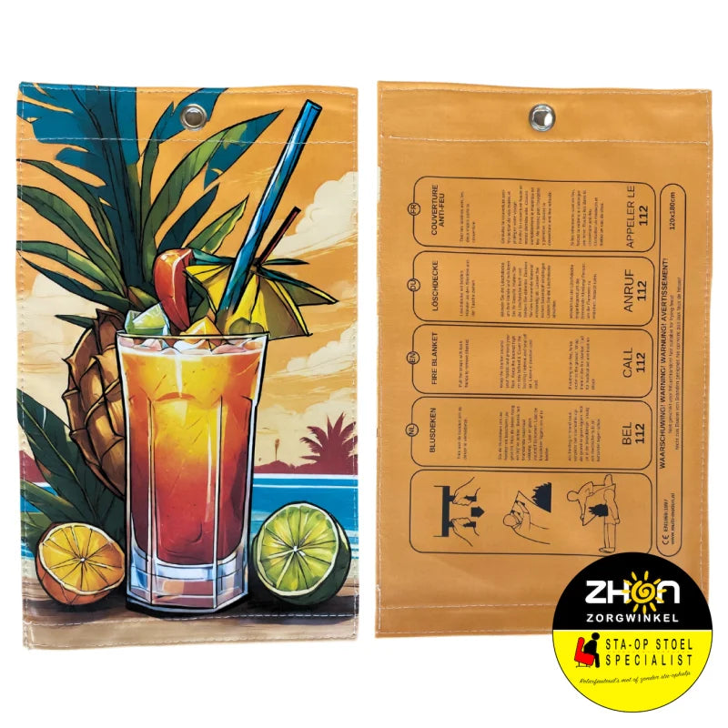 MultiMotion blusdeken - Cocktail print