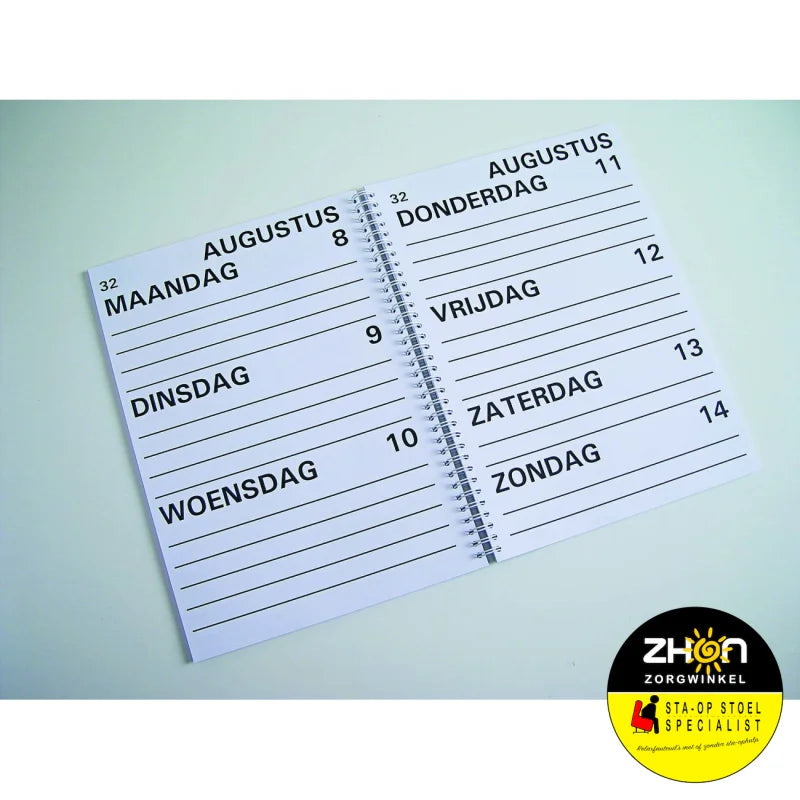 Agenda 1 week op 2 pag. A4 2025