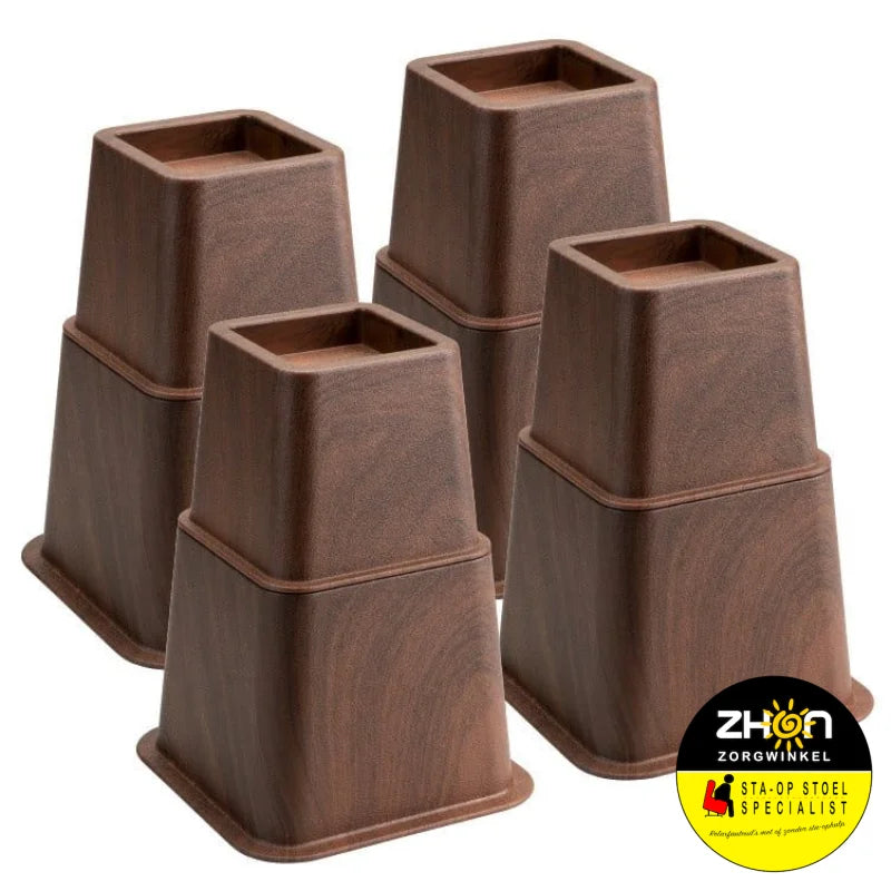 MultiMotion bedverhogers 21 cm - Hout print