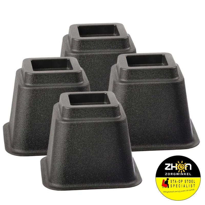 MultiMotion bedverhogers 13 cm - Zwart
