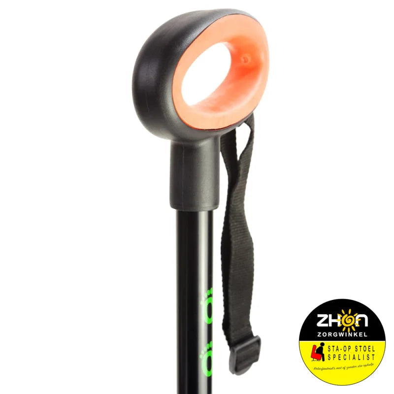 Wandelstok met ovalen handvat