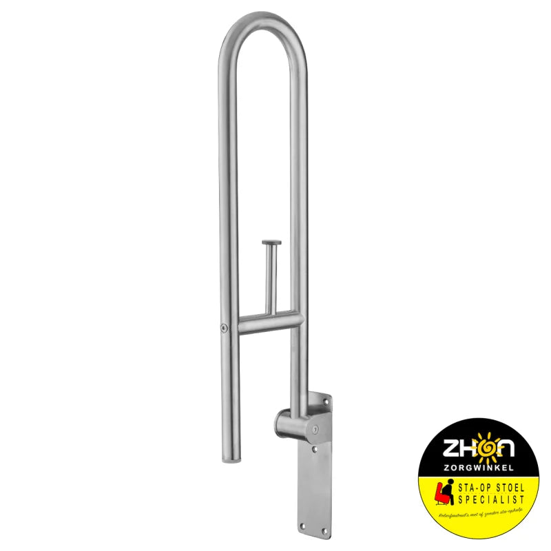 MultiMotion toiletbeugel opklapbaar RVS - 76 cm met toiletrolhouder