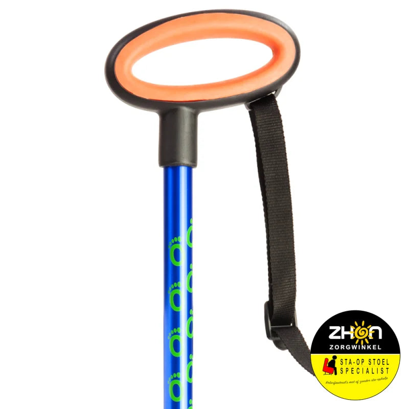 Wandelstok met ovalen handvat