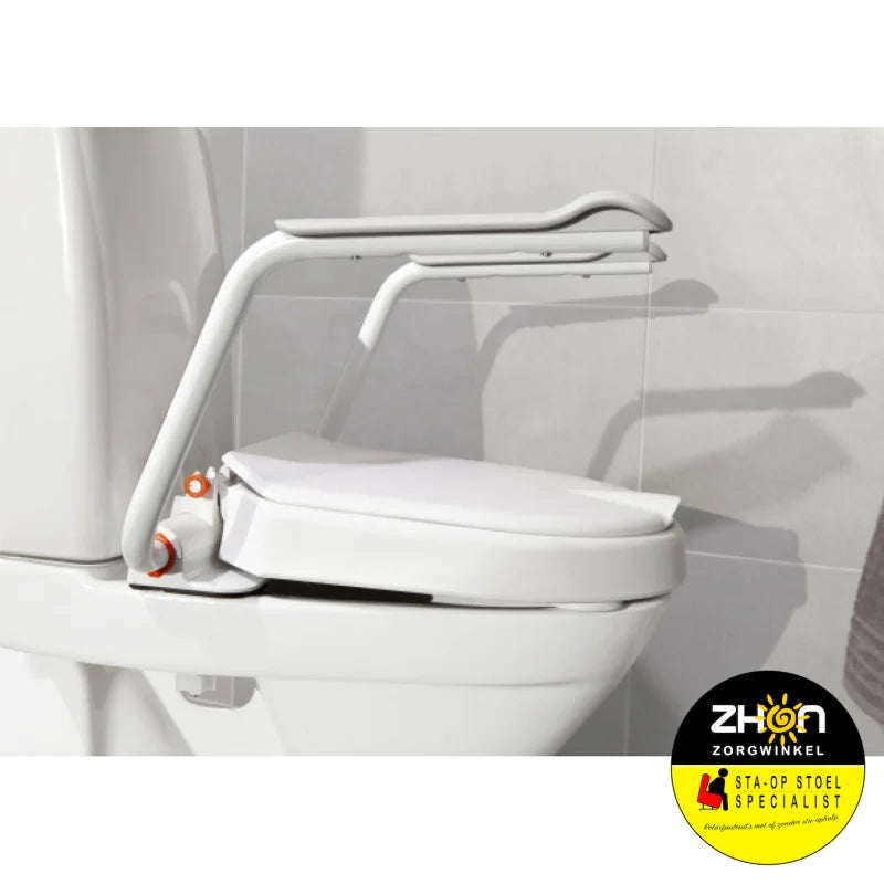 Hi-Loo toiletverhoger vast met armleuning