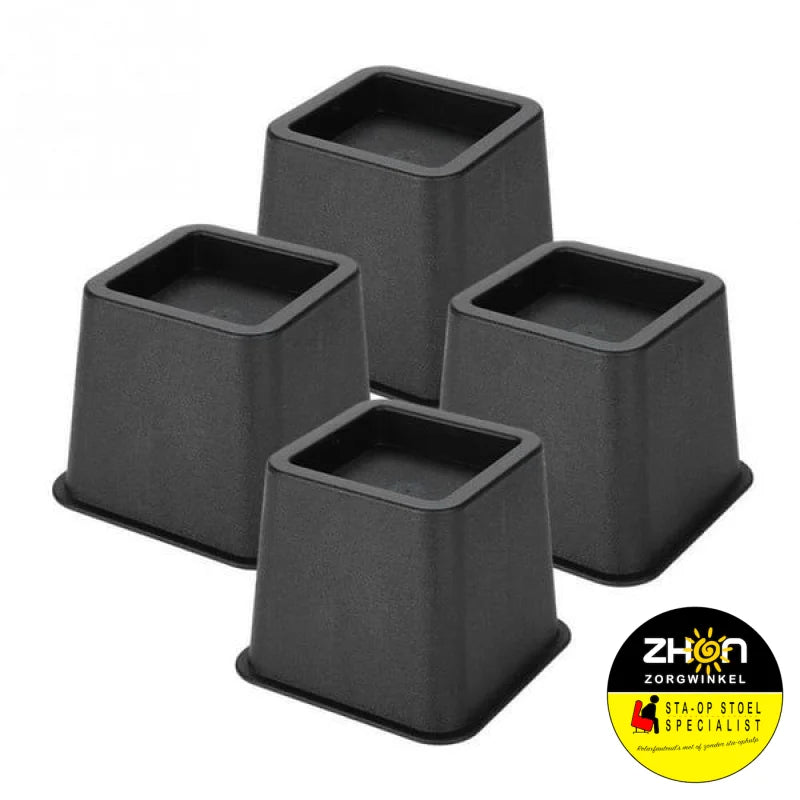 MultiMotion bedverhogers 8 cm - Zwart