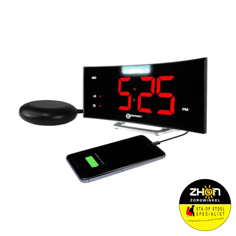 Wake 'n Shake Curve Alarm Clock         