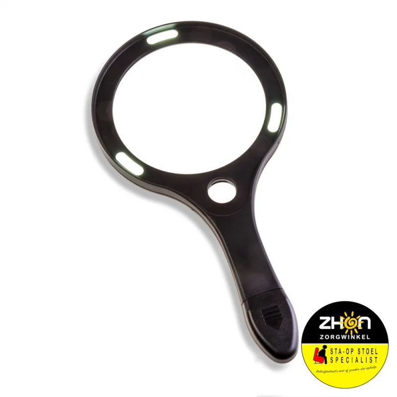 Vergrootglas rond met ledverlichting