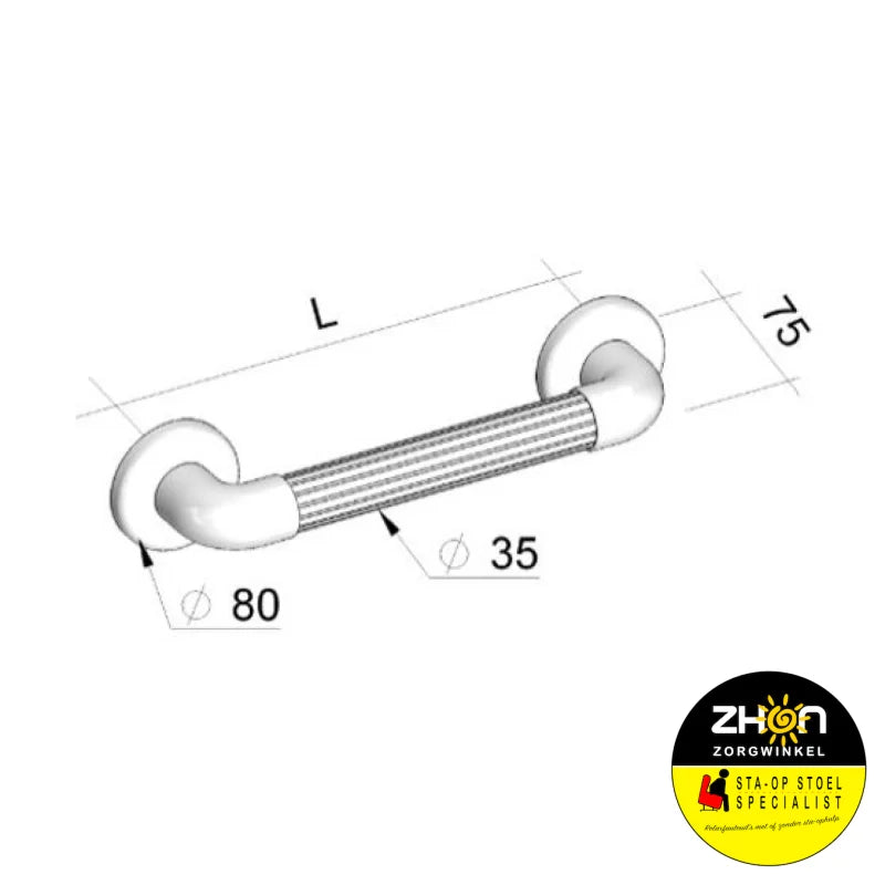 Wandbeugel kunststof