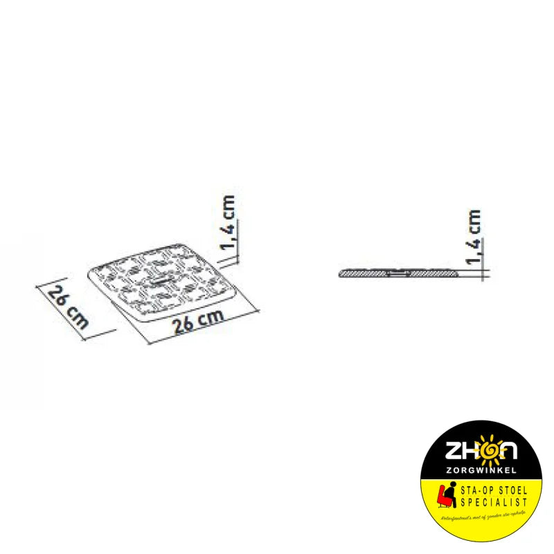 Douchekruk – vierkant  