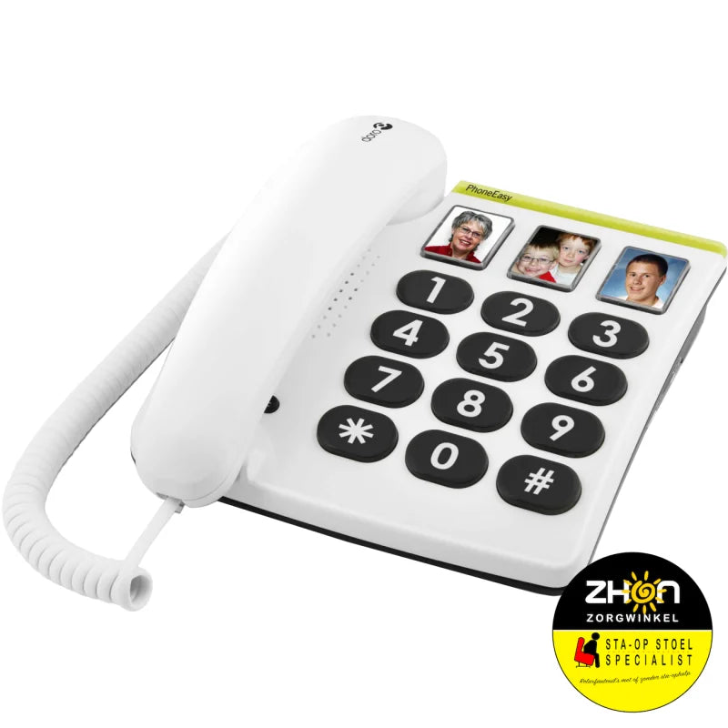 PhoneEasy 331ph seniorentelefoon met 3 fotoknoppen           