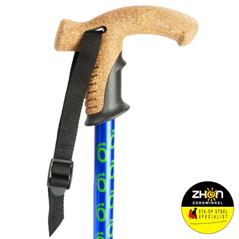 Wandelstok met kurken handvat