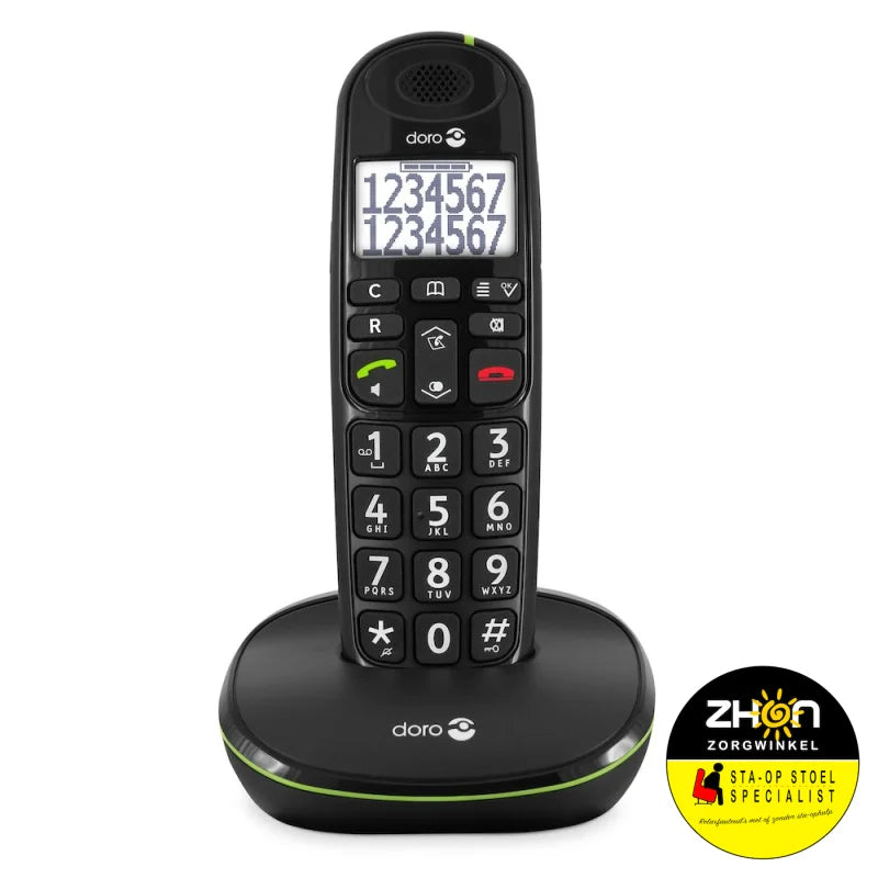 PhoneEasy 110 draadloze telefoon met sprekende cijfertoetsen                  