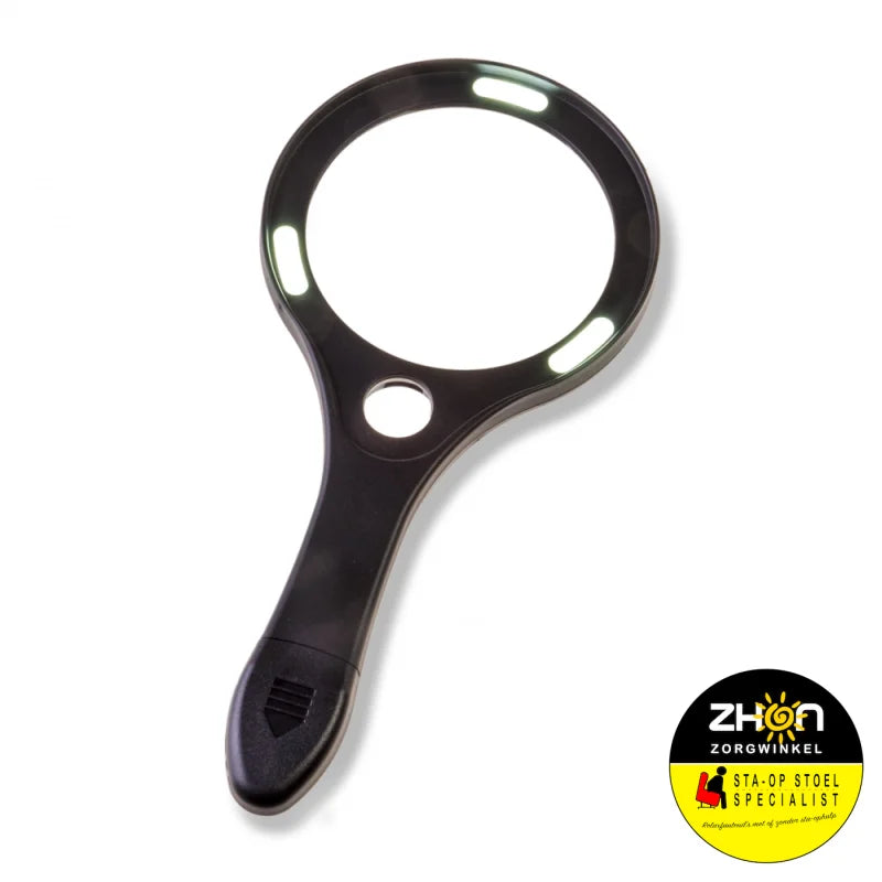 Vergrootglas rond met ledverlichting