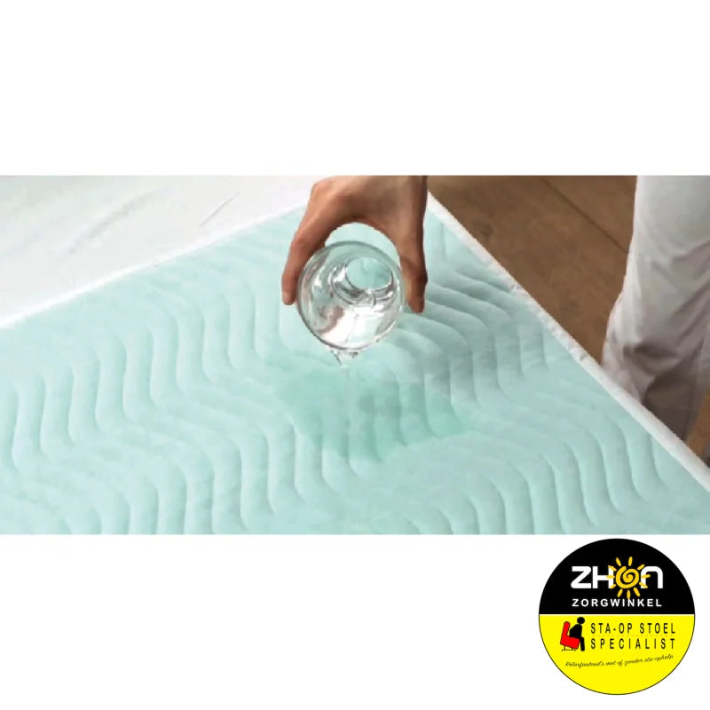Wasbare bed onderlegger met instopstroken