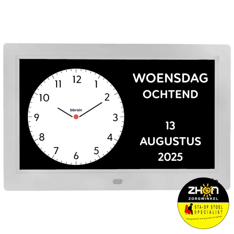 BBrain Analoge wifi Dementieklok wit