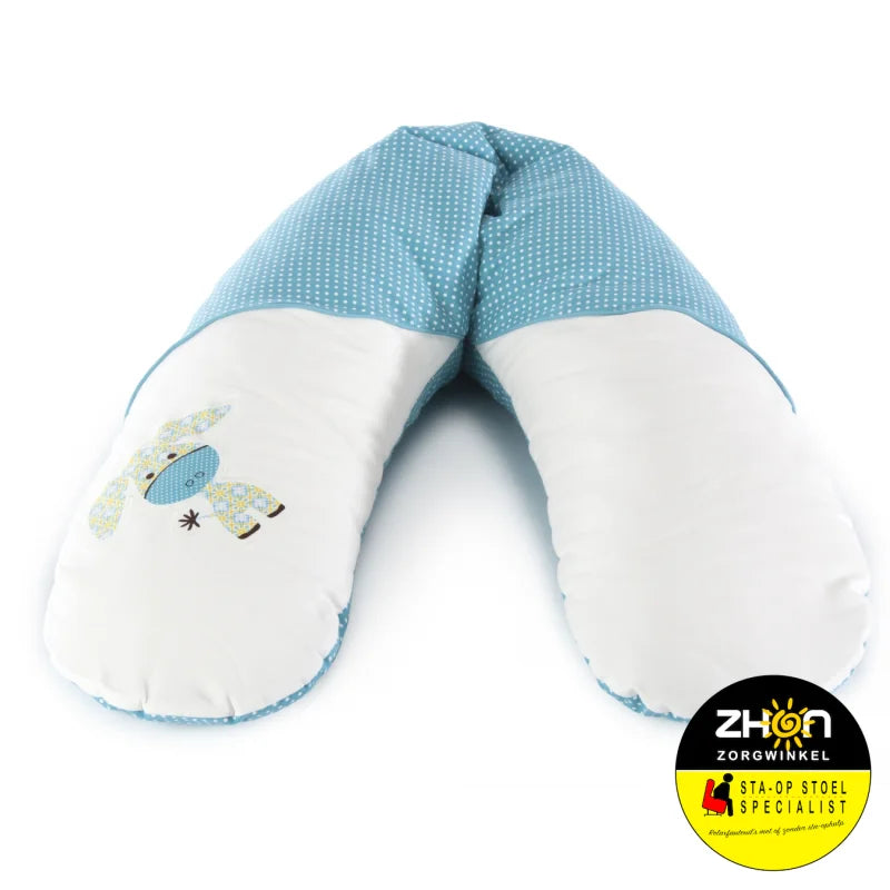 Hoes ezel blauw-wit