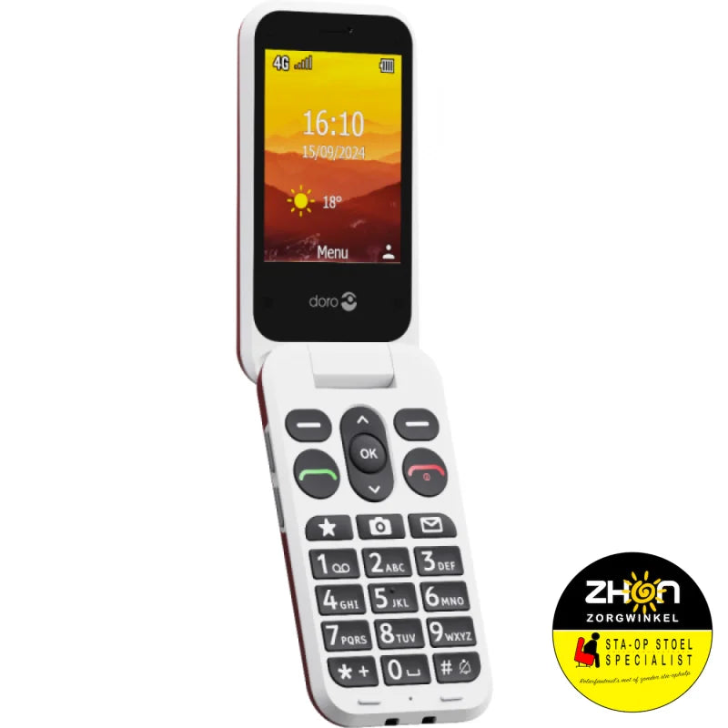 Doro Leva L30 Senioren mobiel rood/wit