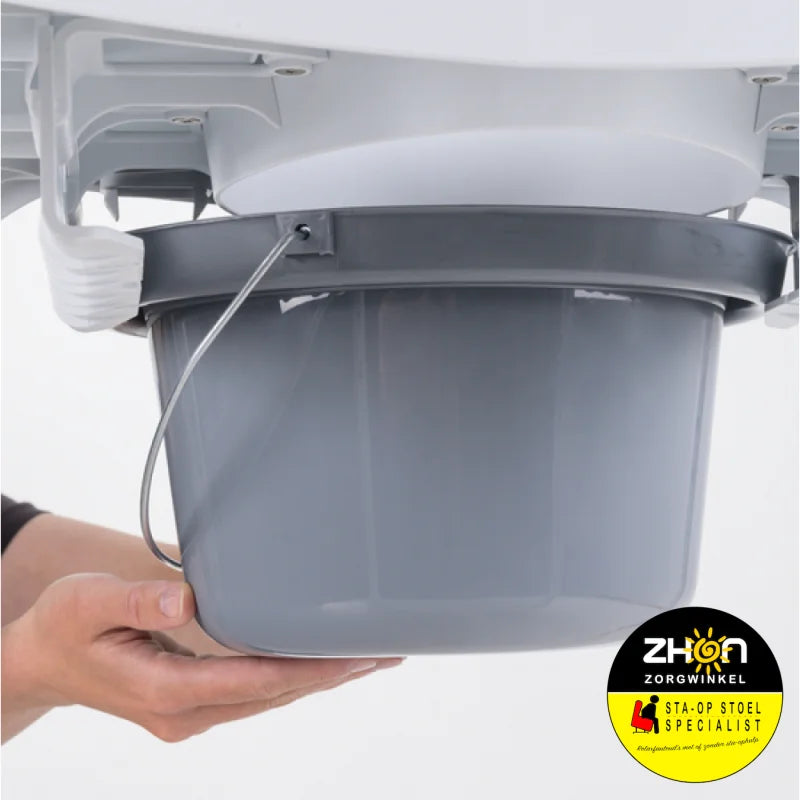 Emmer met deksel tbv Atlantis Toiletstoel