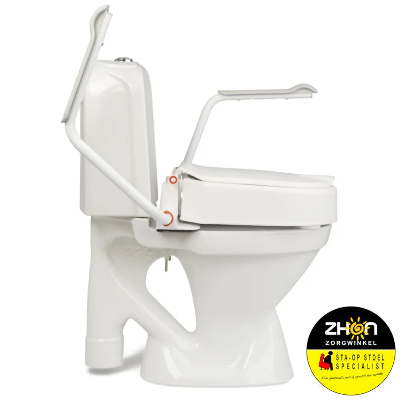 Hi Loo toiletverhoger vast met armleuning
