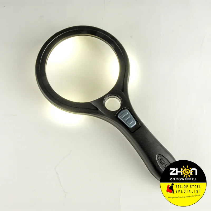 Vergrootglas rond met ledverlichting