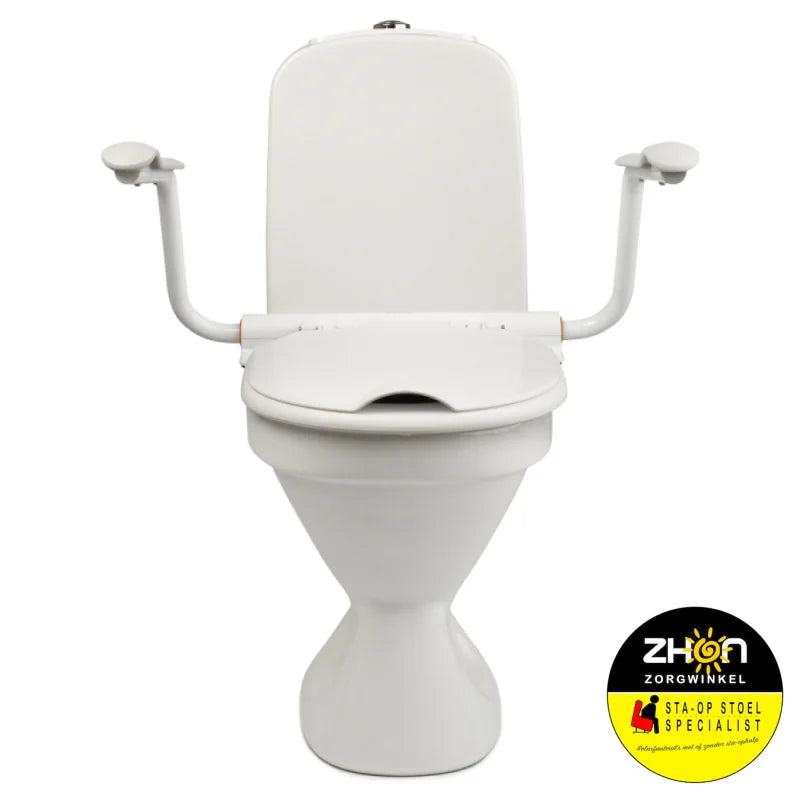 Support toiletbril met armsteunen