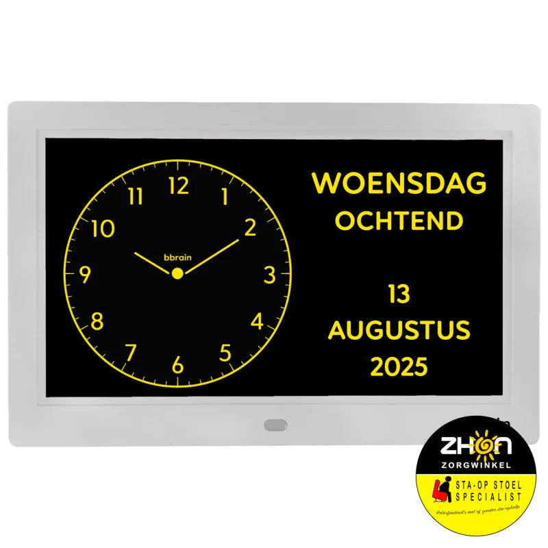 BBrain Analoge wifi Dementieklok wit