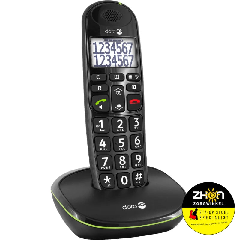 PhoneEasy 110 draadloze telefoon met sprekende cijfertoetsen                  