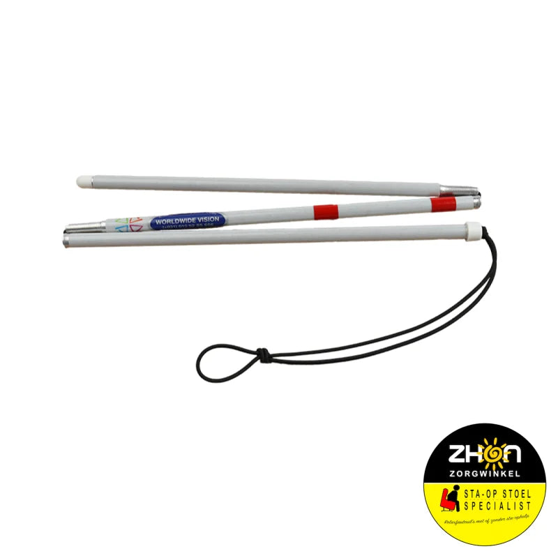 Herkenningsstok opvouwbaar in 3 delen