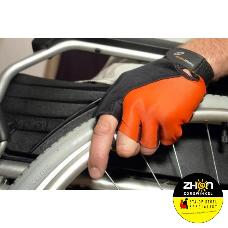Indoor handschoenen oranje/zwart